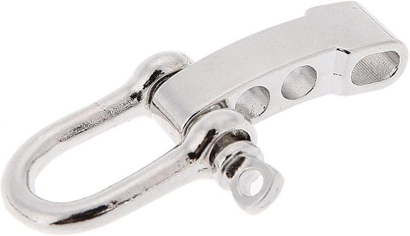 Silver 4Pcs Adjustable D Shackles High Strength Alloy Buckles For Outdoor Rope Paracord - Image 3